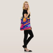 Levendig Cosmic Symphony-ontwerp Tote Bag (Op model)