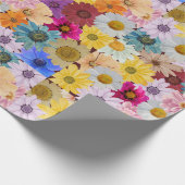 Levendig daisy delight-inpakpapier cadeaupapier (Hoek)