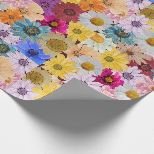 Levendig daisy delight-inpakpapier cadeaupapier (Hoek)