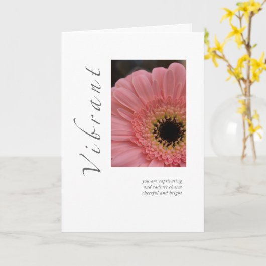 Levendig Daisy-Wenskaart Kaart (Gele Bloem)