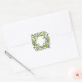 Levendig delicate bloemkool vierkante sticker (Envelop)