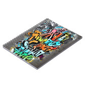 Levendig design met straatkunst notitieboek (Linkerzijde)