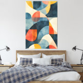 Levendig Dimensionaal Prisma Canvas Afdruk (Insitu (Slaapkamer))