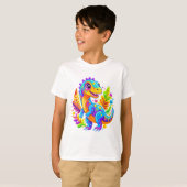 Levendig Dinosaur Oerwoud Adventure T-shirt (Voorkant volledig)