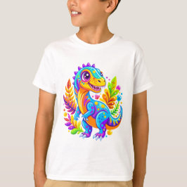 Levendig Dinosaur Oerwoud Adventure T-shirt