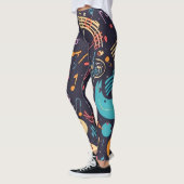 Levendig door Melodie geïnspireerd kunstwerk Leggings (Links)