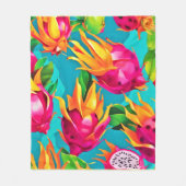 Levendig Dragoon Fruit Patroon Fleece Deken (Voorkant)