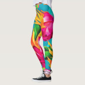 Levendig Drakenfruitpatroon Leggings (Links)