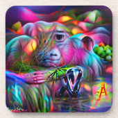 Levendig Dreamscape: Agrizoophobia Bier Onderzetter (Voorkant)