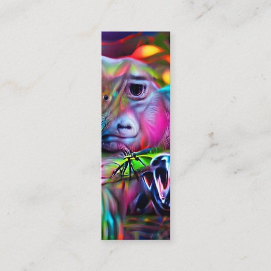 Levendig Dreamscape: Agrizoophobia-Bladwijzer Mini Visitekaartje (Voorkant)