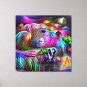 Levendig Dreamscape: Agrizoophobia Canvas Afdruk (Voorkant)
