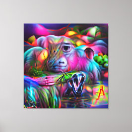 Levendig Dreamscape: Agrizoophobia Canvas Afdruk