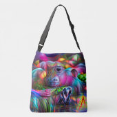 Levendig Dreamscape: Agrizoophobia Crossbody Tas (Achterkant)