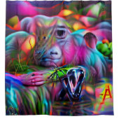Levendig Dreamscape: Agrizoophobia Douchegordijn (Voorkant)