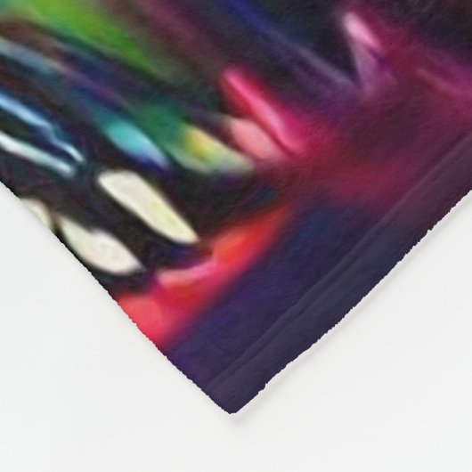 Levendig Dreamscape: Agrizoophobia Fleece Deken (Hoek)