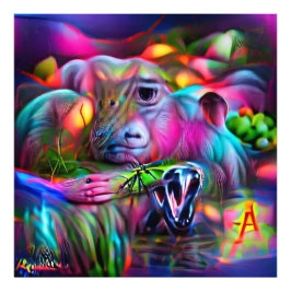 Levendig Dreamscape: Agrizoophobia Foto Afdruk