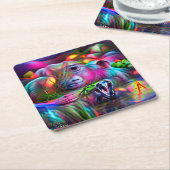 Levendig Dreamscape: Agrizoophobia Kartonnen Onderzetters (Schuin)