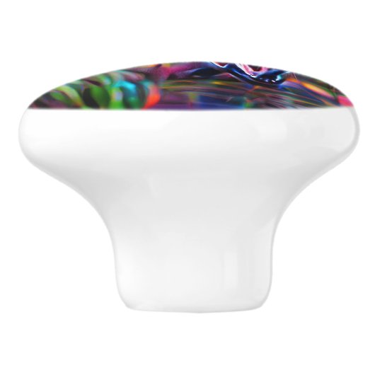 Levendig Dreamscape: Agrizoophobia Keramische Knop (Zijkant)