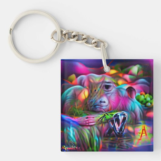 Levendig Dreamscape: Agrizoophobia Sleutelhanger (voorkant)