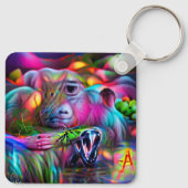 Levendig Dreamscape: Agrizoophobia Sleutelhanger (Achterkant)