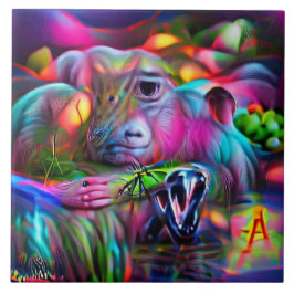 Levendig Dreamscape: Agrizoophobia Tegeltje