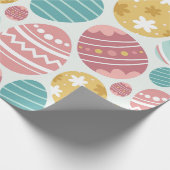 Levendig Easter Egg-patroon Cadeaupapier (Hoek)