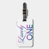 Levendig één bagagelabel (Voorkant verticaal)