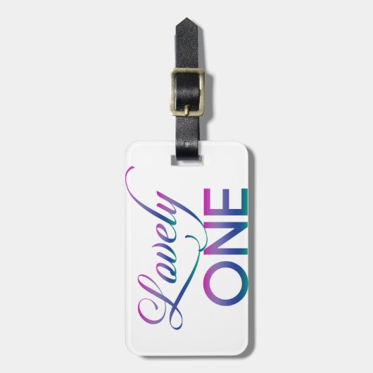 Levendig één bagagelabel (Voorkant verticaal)