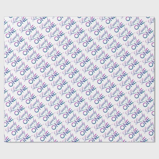 Levendig één cadeaupapier (Vlak)