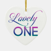 Levendig één keramisch ornament (Voorkant)