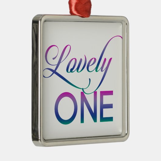 Levendig één metalen ornament (Rechts)