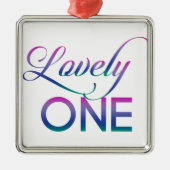 Levendig één metalen ornament (Voorkant)