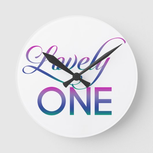 Levendig één ronde klok (Voorkant)