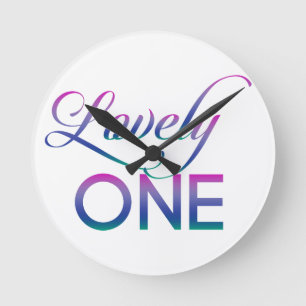 Levendig één ronde klok