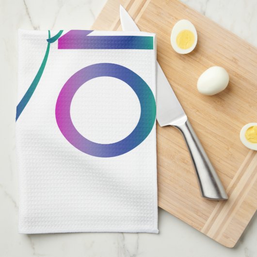 Levendig één theedoek (Quarter Fold)