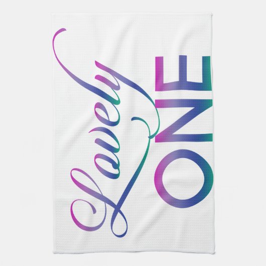 Levendig één theedoek (Verticaal)