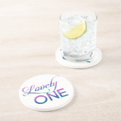 Levendig één zandsteen onderzetter (Zijkant)