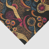 Levendig Elegant Afrikaans patroon in rijke tinten Tissuepapier (Detail)