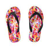 Levendig elektrisch Abstract patroon Kinder Teenslippers (Voetbed)