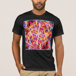 Levendig elektrisch Abstract patroon T-shirt