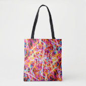 Levendig elektrisch Abstract patroon Tote Bag (Voorkant)