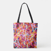 Levendig elektrisch Abstract patroon Tote Bag (Achterkant)