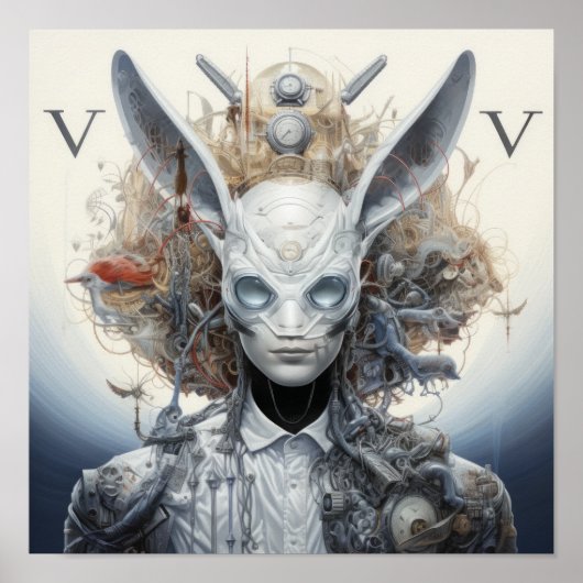 Levendig en boeiend V8 Engine Poster - Perfect (Voorkant)