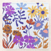 Levendig en Dinamic Modern Floral Onderzetter (Voorkant)