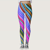 Levendig en elegant vormend patroon met meerdere k leggings (Voorkant)