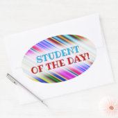 Levendig en elegant vormend patroon met meerdere k ovale sticker (Envelop)