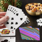 Levendig en elegant vormend patroon met meerdere k pokerkaarten (Insitu)