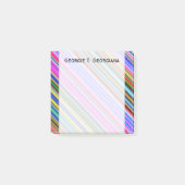 Levendig en elegant vormend patroon met meerdere k post-it® notes (Voorkant)