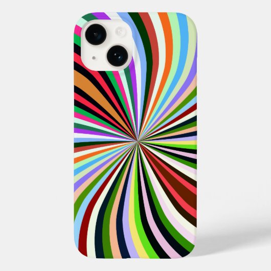 Levendig en kleurig vormig abstract ontwerp Case-Mate iPhone case (Achterkant)