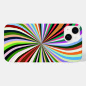 Levendig en kleurig vormig abstract ontwerp Case-Mate iPhone case (Achterkant (horizontaal))